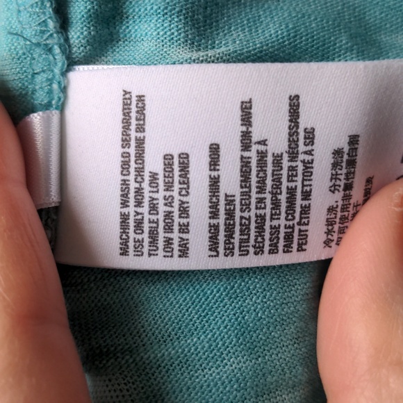 We The Free Viola Open Back Tee in Open Waters Size Medium - Picture 7 of 8